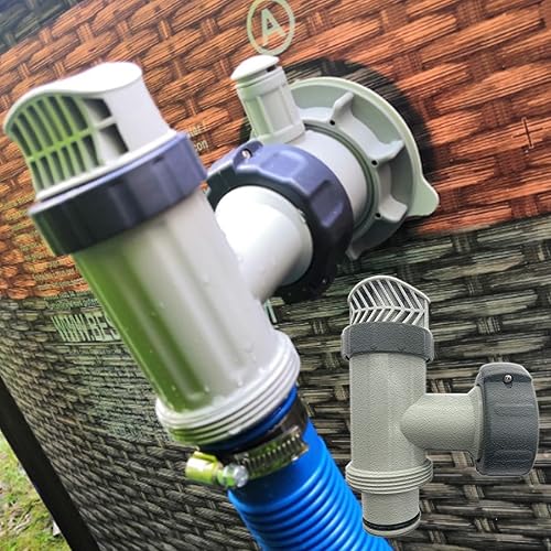 Miniatura 6 de UcarSoon Paquete de 2 válvulas de émbolo, boquilla de agua de entrada y filtro de salida de malla de filtro de rejilla de repuesto para kit de