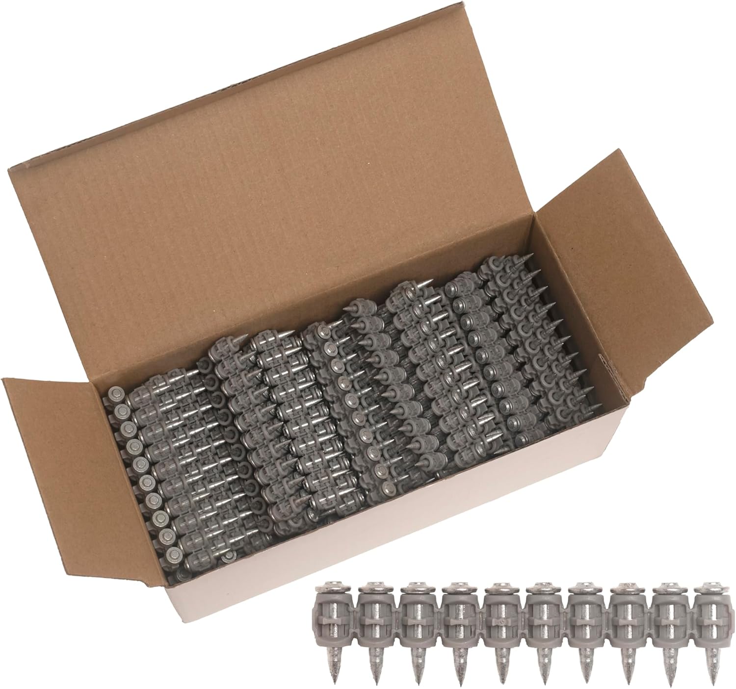 1000x Collated Concrete Nails 5/8'' (16mm), 3/4'' (19mm), 7/8'' (22mm), 1'' (25mm), 1 1/16'' (27mm), 1 1/4'' (32mm) or 1 1/2'' (38mm) - for Hilti only B3 MX, BX3 (5/8'' (16mm))