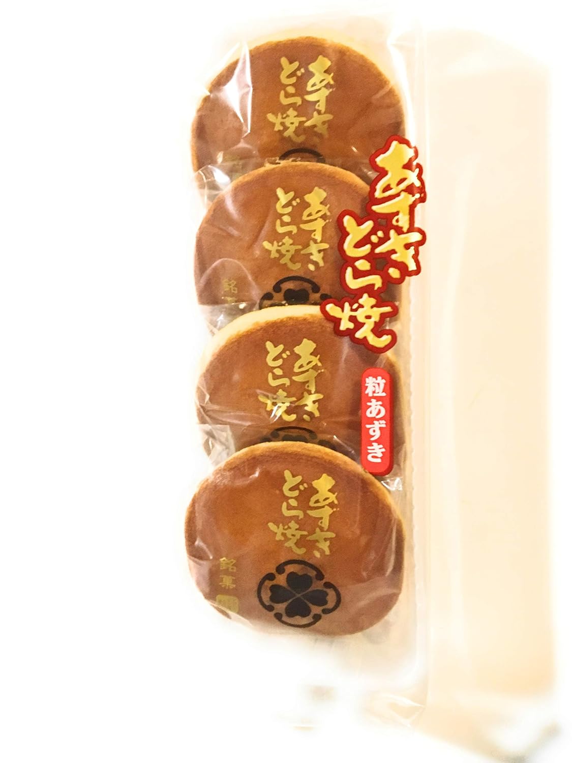 Kotobuki Azuki Dorayaki Cake 4PC 280g (Pack of 2), Traditional Baked Wheat Cake with Sweet Red Bean Paste Filling Japanese Sweets Wagashi, MADE IN JAPAN
