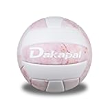 Dakapal Official Size 5 Indoor/Outdoor Competitive Volleyball, Professional Soft Volleyball (Without Pump)