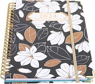 MAGICLULU 2024 Agenda Planejador Blocos De Notas A5 Cadernos Espirais Caderno Diário Para Lista De Tarefas Caderno Planejamento Caderno Para Escritório De Planejamento Diário