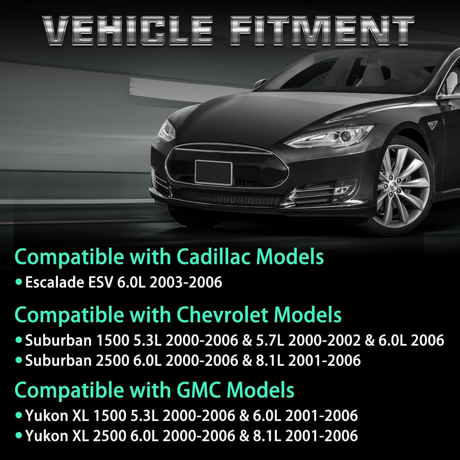 SUB6050 Rear AC Line Kit, Auxiliary Air Conditioning Hose Set Compatible with Cadillac Escalade ESV Chevrolet Suburban GMC Yukon XL 1500 2500 5.3L 5.7L 6.0L 8.1L 2001-2006