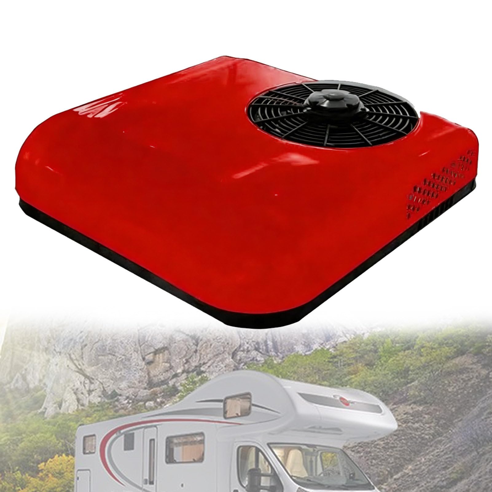 Klimatyzator Do KamperóW Na Zasilanie 12 V Dc, Klimatyzator Do KamperóW, Uniwersalny Model Do MontażU Na Dachu PojazdóW Rekreacyjnych Red-12Vcooling