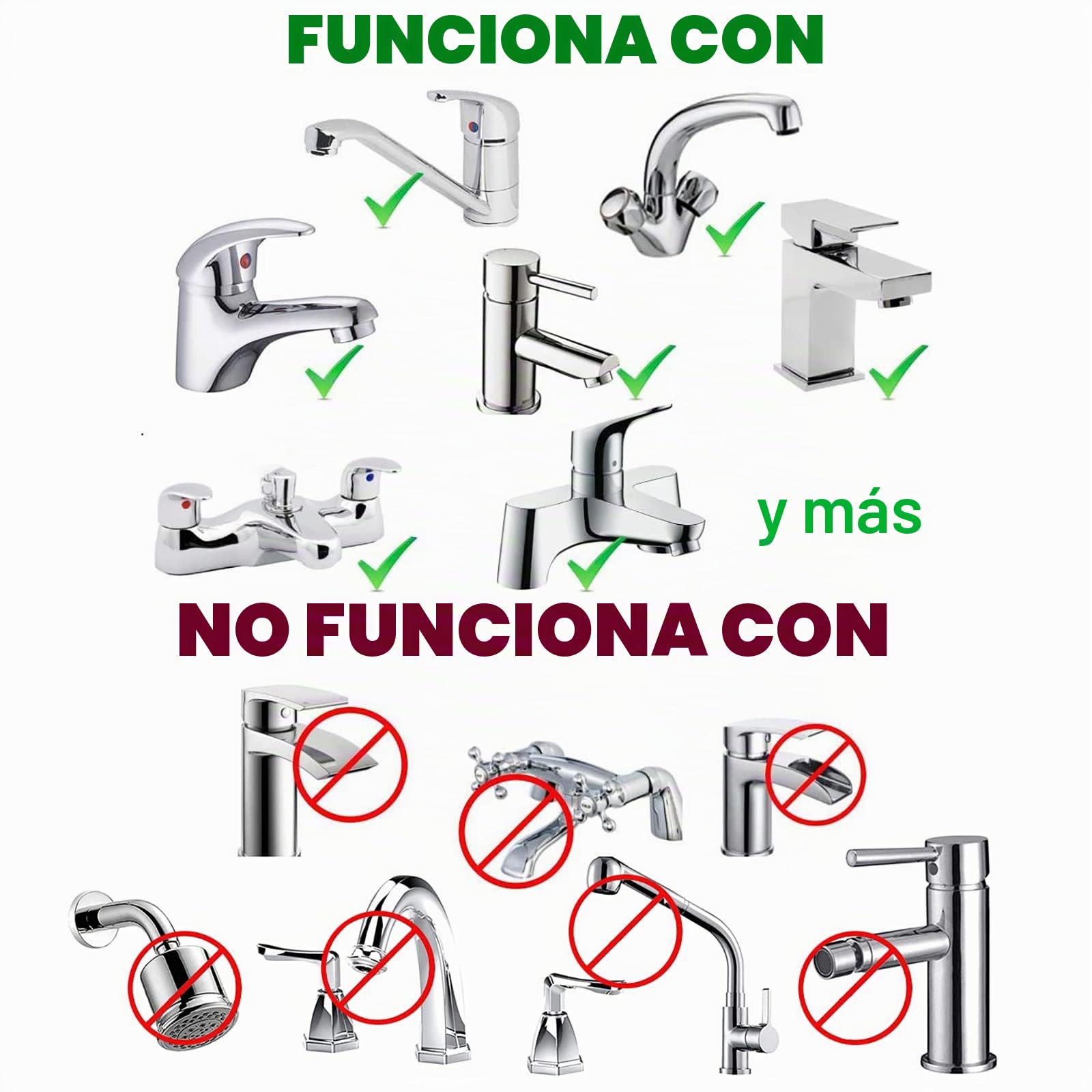 Ducha para Lavabo con Manguera 59" para Mascotas - Alcachofa de Baño para Lavar el Cabello o Limpiar el Fregadero con Válvula