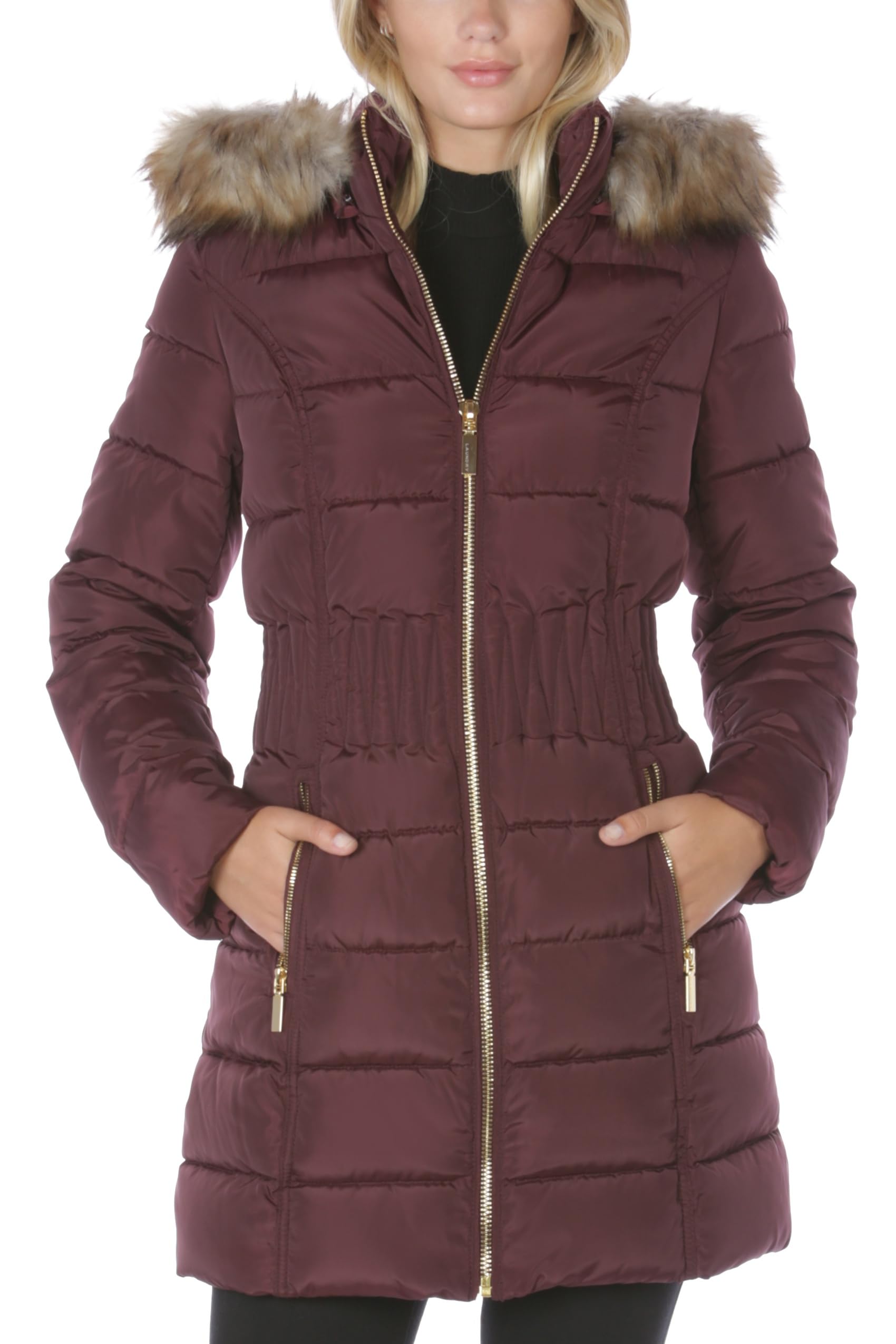 Laundry by Shelli Segal Women's Long Puffer Jacket