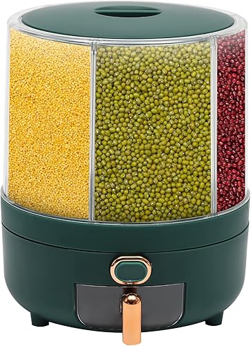 Contenedor de harina y cereales 5 l75 l dispensador de arroz dispensador de cereales de vidrio contenedor creativo de vidrio para almacenamiento de