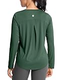 Lightweight Long Sleeve Workout Tops for Women Breathable Active Tennis Sports Top Gym Yoga Athletic Running Shirts