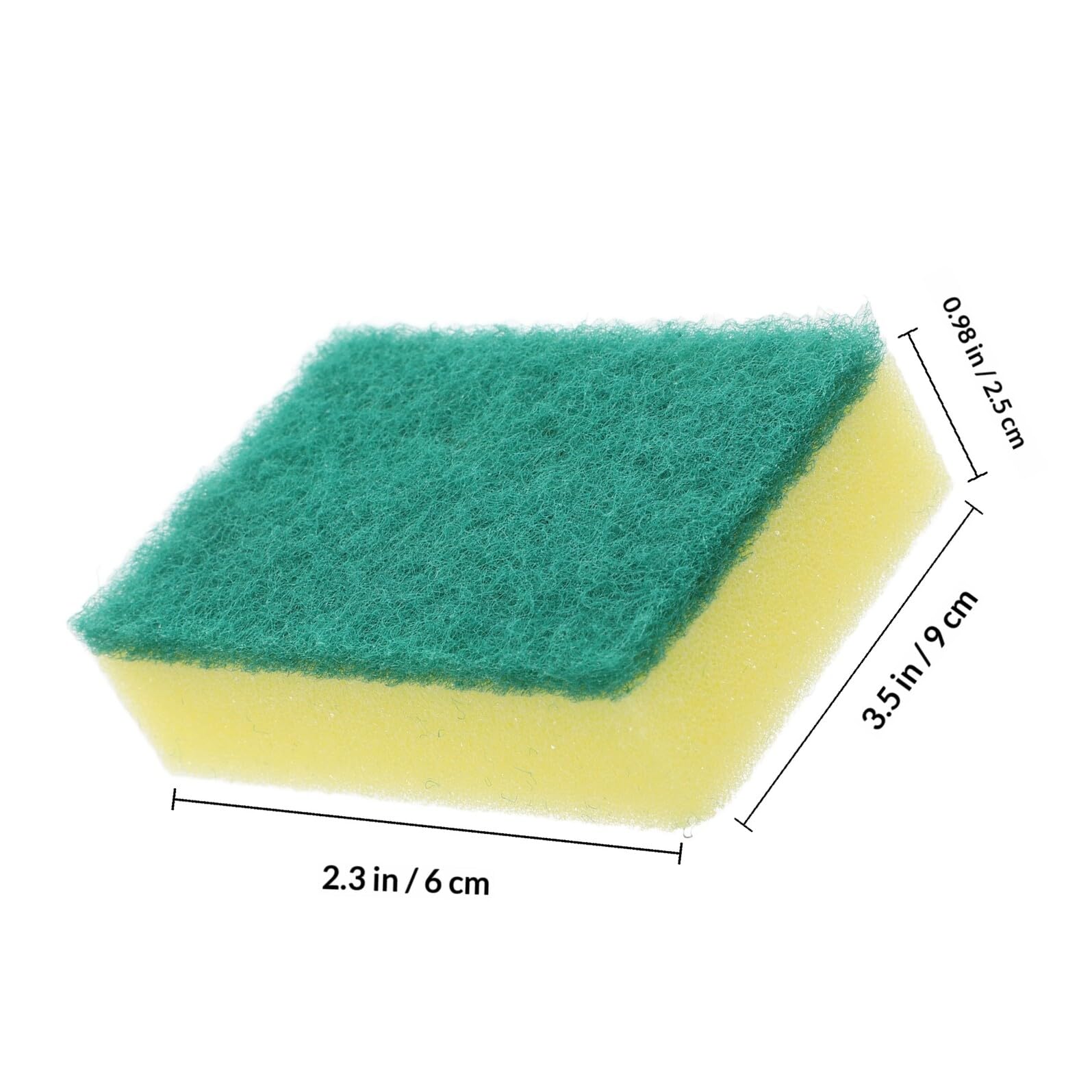 OUNONA 100 Spugne Grandi la Pulizia Resistenti in Spugna Gialla Nanotecnologia, Spugnetta per Piatti e Pentole per Uso Domestico e Cucina, Utensili da Cucina per Pulizie Efficaci