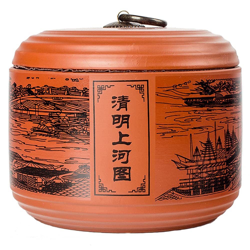 GJGHKLHL sugar pot， Storage Jars, Tea Canister, Sealed Purple Clay Kitchen Container Pot Sugar Jar