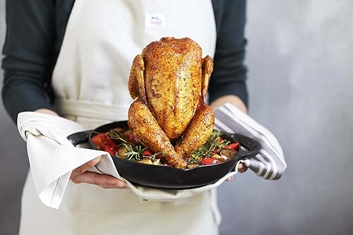 Miniatura 6 de Staub Asador vertical de pollo de hierro fundido de 9.5 pulgadas, negro mate, fabricado en Francia