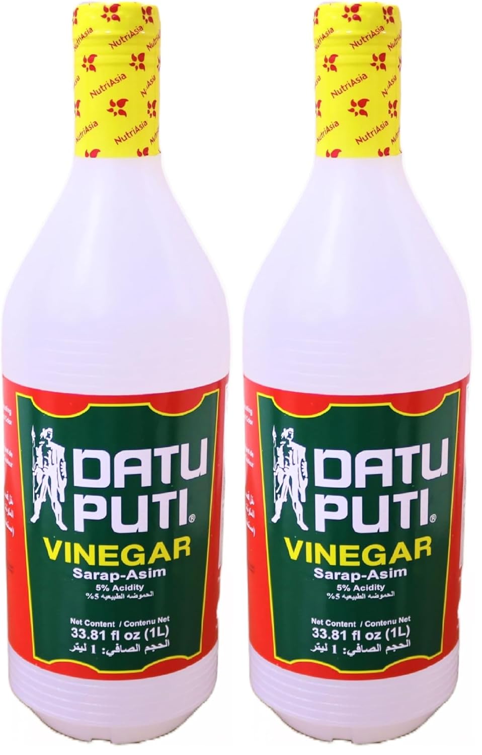 Datu Puti Cane Vinegar (Sukang Maasim)- 33.81 fl. oz. (Pack of 2)