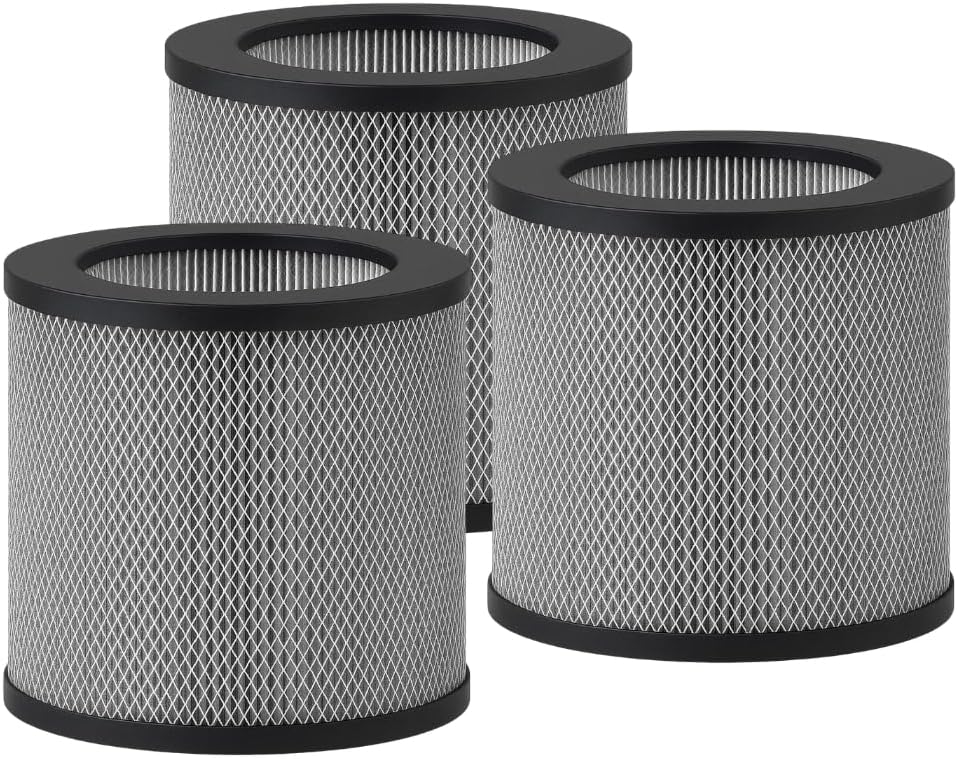 Nispira 3-in-1 True HEPA Activated Carbon Filter Replacement For Bissell MYair Personal Air Purifier 2780A 2780 27809, Compared to Part 2801. Size 7" x 7" x 6.1". 2 Packs (NOT FOR MODEL 3139A, 3069)