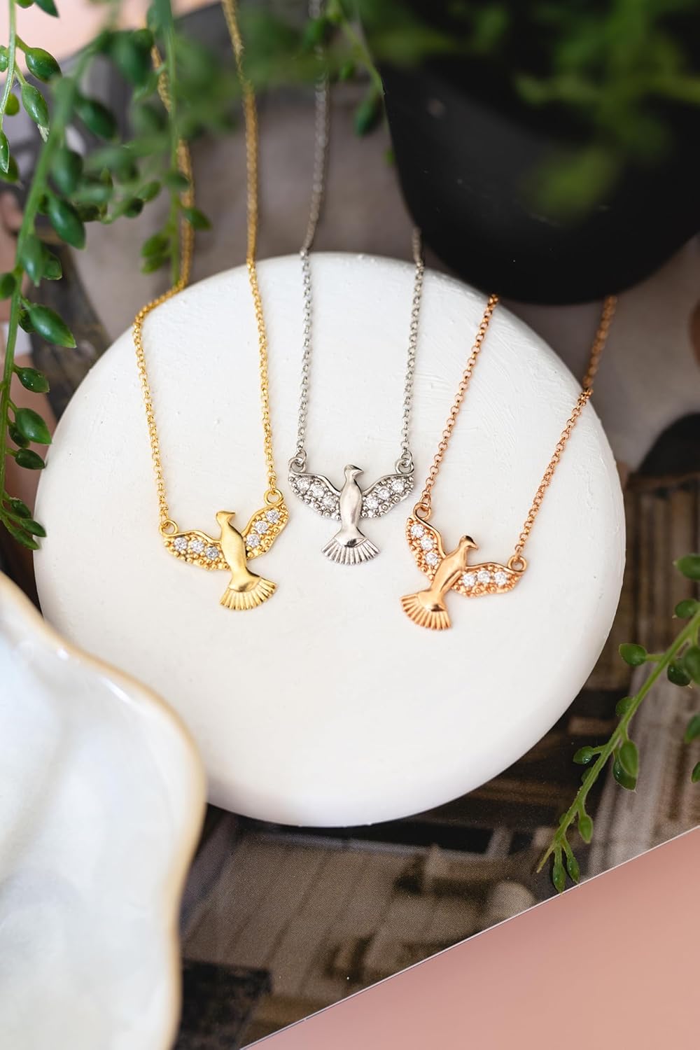 Phoenix Necklace, Mockingbird Necklace, Bird Necklace, Bird Pendant, 925 Silver Necklace, Handmade Jewelry, Resilience Necklace, Gift for Her, Gift for Him - Image 5