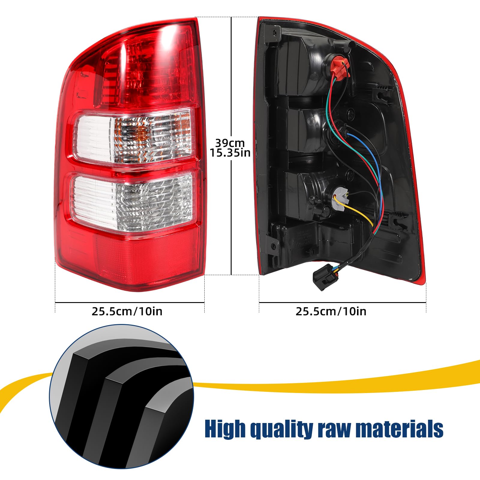 Fanale posteriore lato sinistro (lato guidatore) per Ford Ranger MK2 fanale posteriore Luce Freno per Thunder Pickup Truck 2006-2011 Feu Arrière