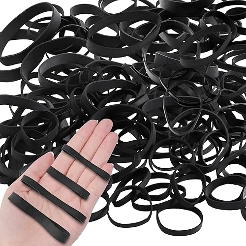 80 bandas de goma tácticas, bandas de goma resistentes de 4 tamaños, bandas de goma gruesas elásticas negras, bandas grandes al aire libre para