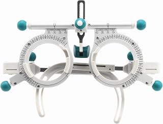 BestParts Titanium Professional Adjustable Optical Optic Eye Optometry Test Trial Lenses Frame, Ultra Light Optometry Optician Trial Lens