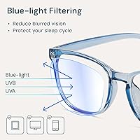 Vista 3 de Gaoye Blue Light Glasses for Men - Blocking Square Eyeglasses, Anti UV Ray Computer Gaming Glasses Blue Blockers for Women