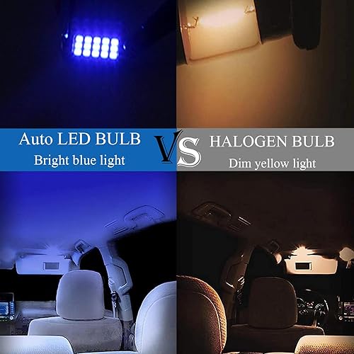 Miniatura 7 de Pack-2 578 Bombillas LED extremadamente brillantes, 1.59 pulgadas 6500K 2835 chipsets 400LM bombillas para luces LED interior cúpula mapa luces de