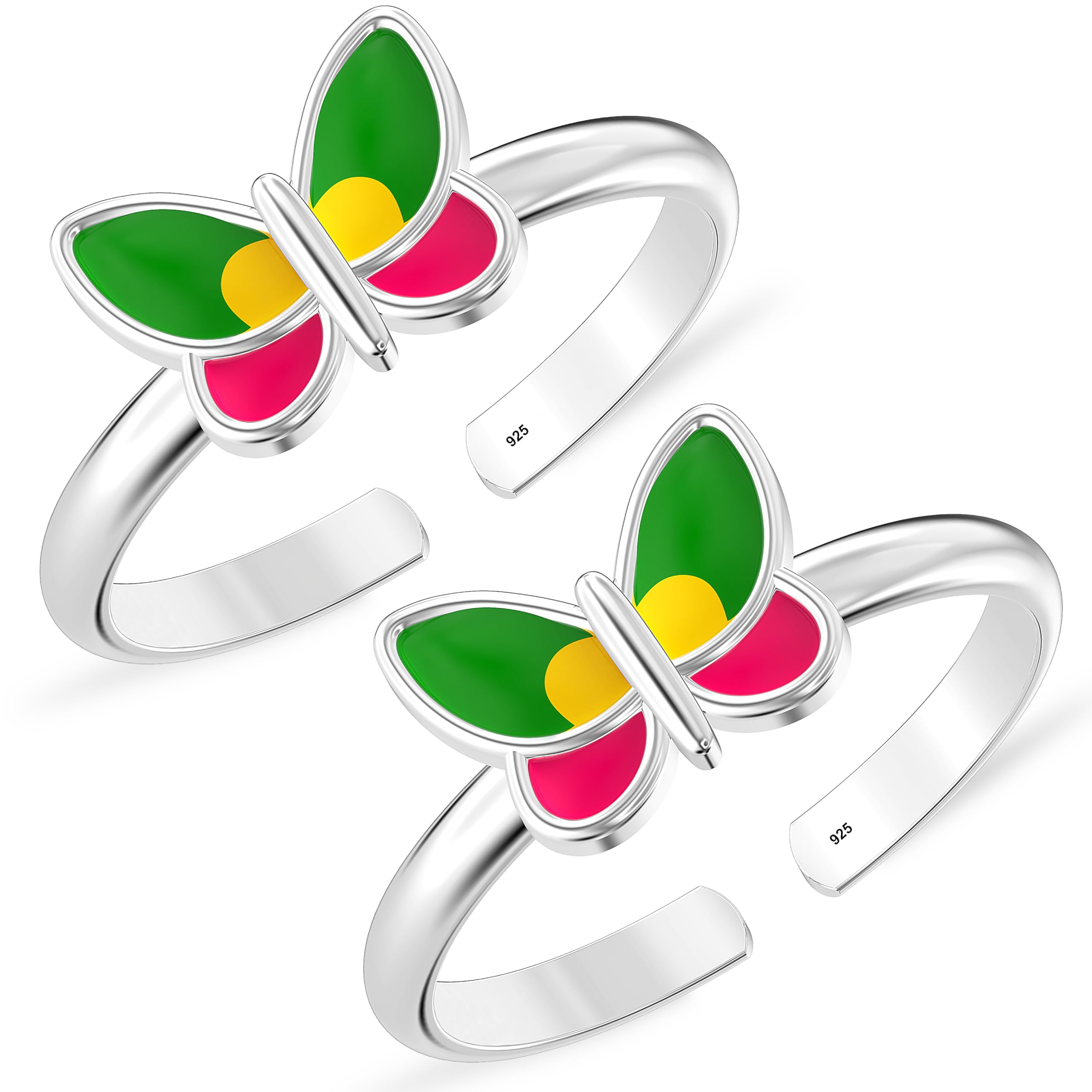 Silver Style 925 Sterling Silver Toe Rings for Women Ladies Pure Chandi Latest Style Fancy Butterfly Design Bichiya for Leg Foot Finger Ring (B0946TVXNT) Amazon Price History, Amazon Price Tracker