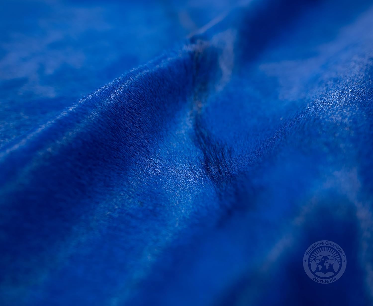 Sunshine Cowhides 100% Genuine Dyed Navy Blue Cowhide Rug - Modern Style Animal Skin Rug & Floor Carpet for Living Room, Bedroom, Kitchen & More - Extra Large (6x7-8 Ft.)