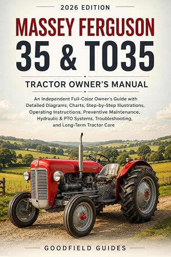 Massey Ferguson 35 & TO35 Tractor Owner's Manual: An Independent Full-Color Guide with Diagrams, Charts, Preventive Maintenance, Hydraulic & PTO Systems, Troubleshooting, and Long-Term Care
