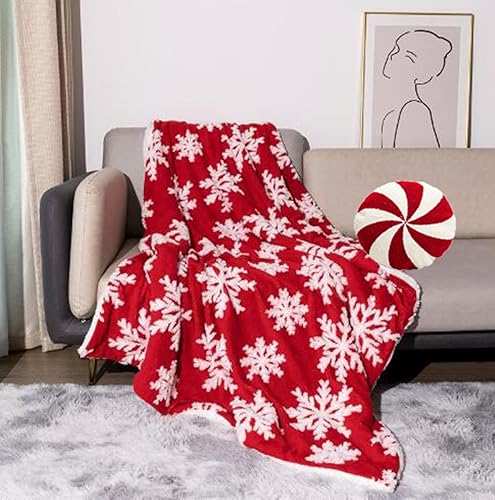 Miniatura 9 de Almohada de Navidad con dulces de Navidad, decoraciones navideñas rojas y blancas, lindas almohadas de felpa esponjosa, decoración del hogar de