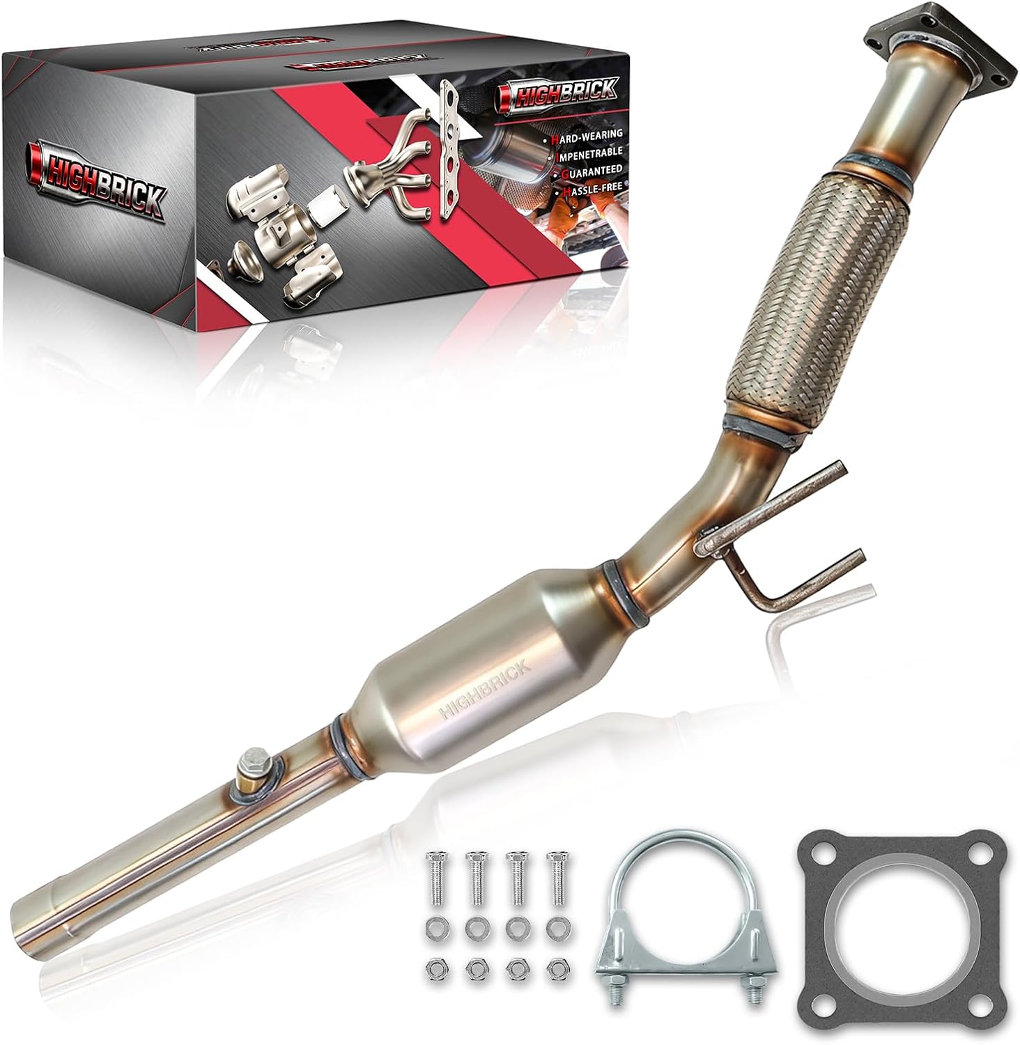 Catalytic Converter Compatible with 2005-2014 Volkswagen Jetta, 2006-2009 Volkswagen Rabbit, 2010-2014 Volkswagen Golf 2.5L (EPA Compliant)