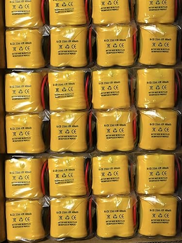 Miniatura 2 de Luz de emergencia de señal de salida de batería de 4.8v 400mAh NiCd Ni-Cd NiCad MK Power MH29673 BST Batería D-2/3AA400MAH Lithonia BL93NC484 Níquel