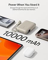 Vista 4 de Belkin - Cargador portátil, banco de energía USB-C delgado de 10,000 mAh con 2 puertos USB-C, pantalla digital de batería, paquete de batería
