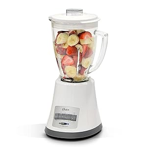 Oster Batidora de Vaso | 8 Velocidades | 450W | 1,4l | All Metal Drive | Cromo [OBL167X]