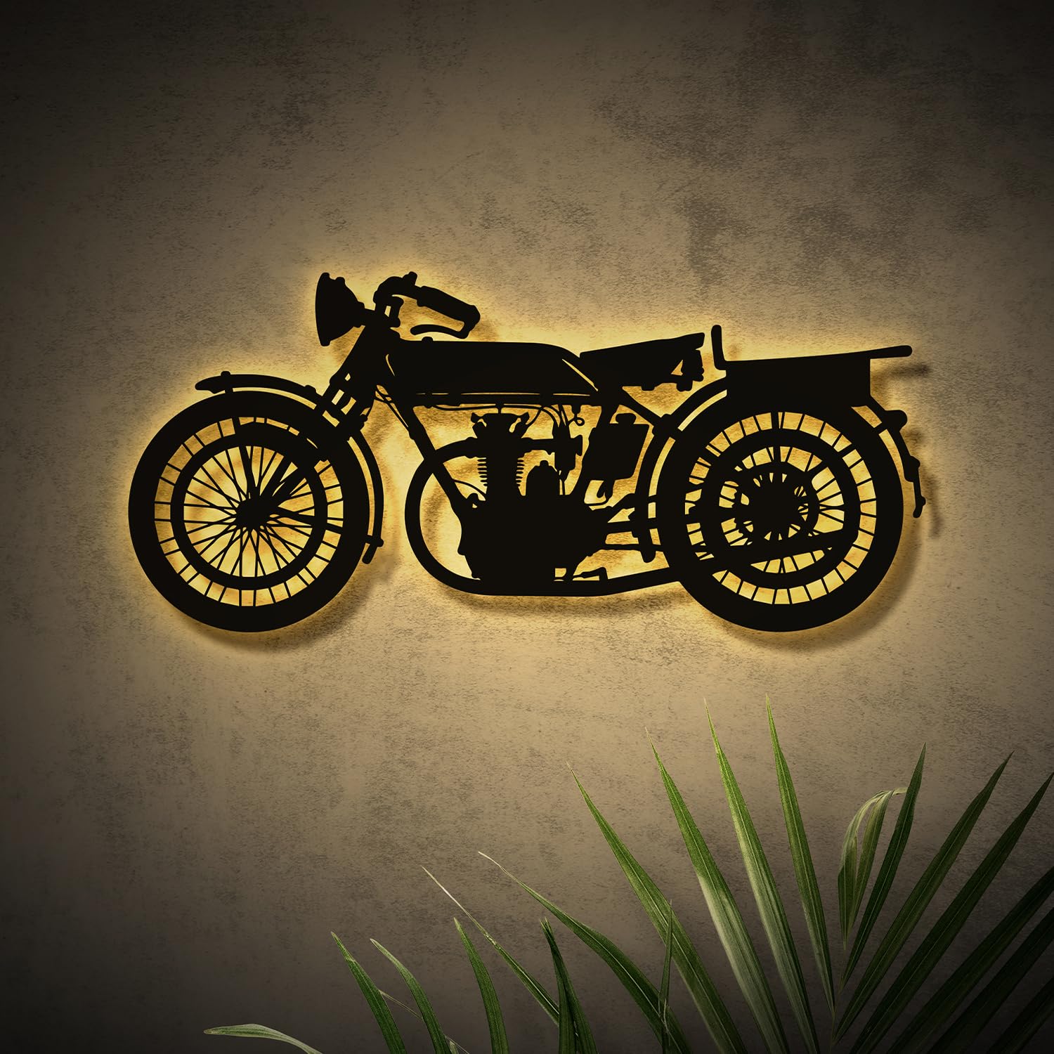 Vintage Bike Neon Light Backlit Wall Art Bullet Bike LED Decor 3D Light Art for Home Bedroom Office Gaming Room and Gifts (warm whit, s)-image-32