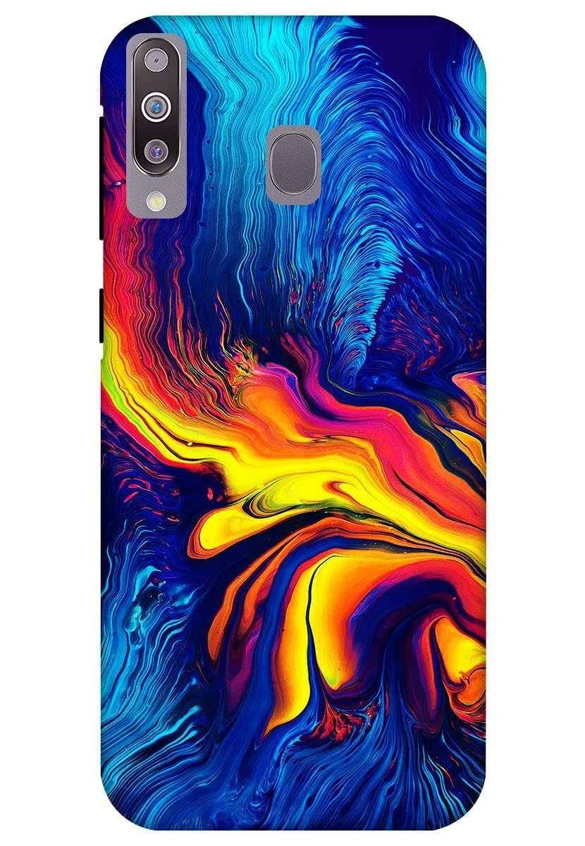 DRaX Printed Phone Back Cover case for Samsung M30 Soft Cover (Design-3304)