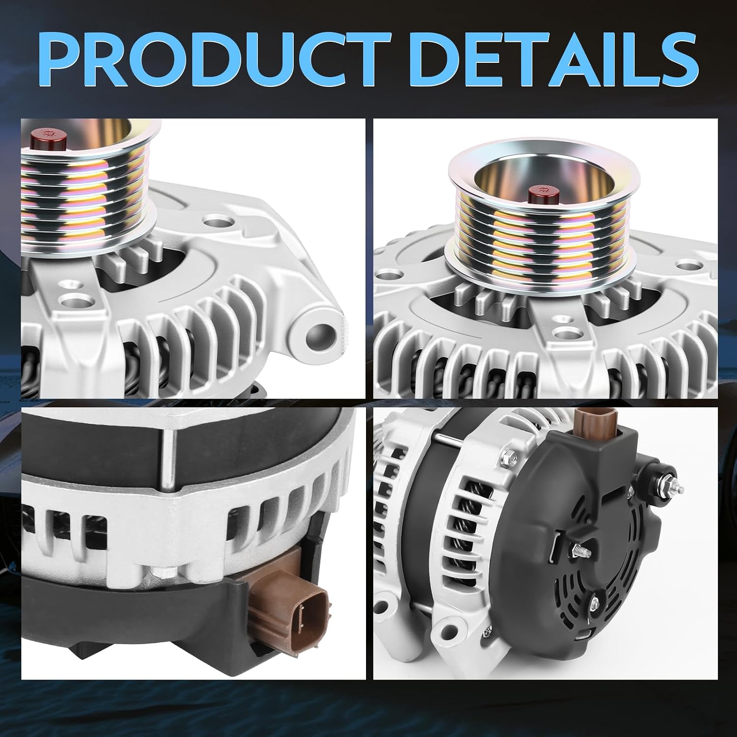 New Alternator for Acura CSX 2006-2008,for TSX 2004-2008,for Honda Accord 2003-2007,for Civic 2006-2010,for CR-V 2007-2009,for Element 2003-2009 High Output 105Amp Alternator 13980N 31100-RAA-A01