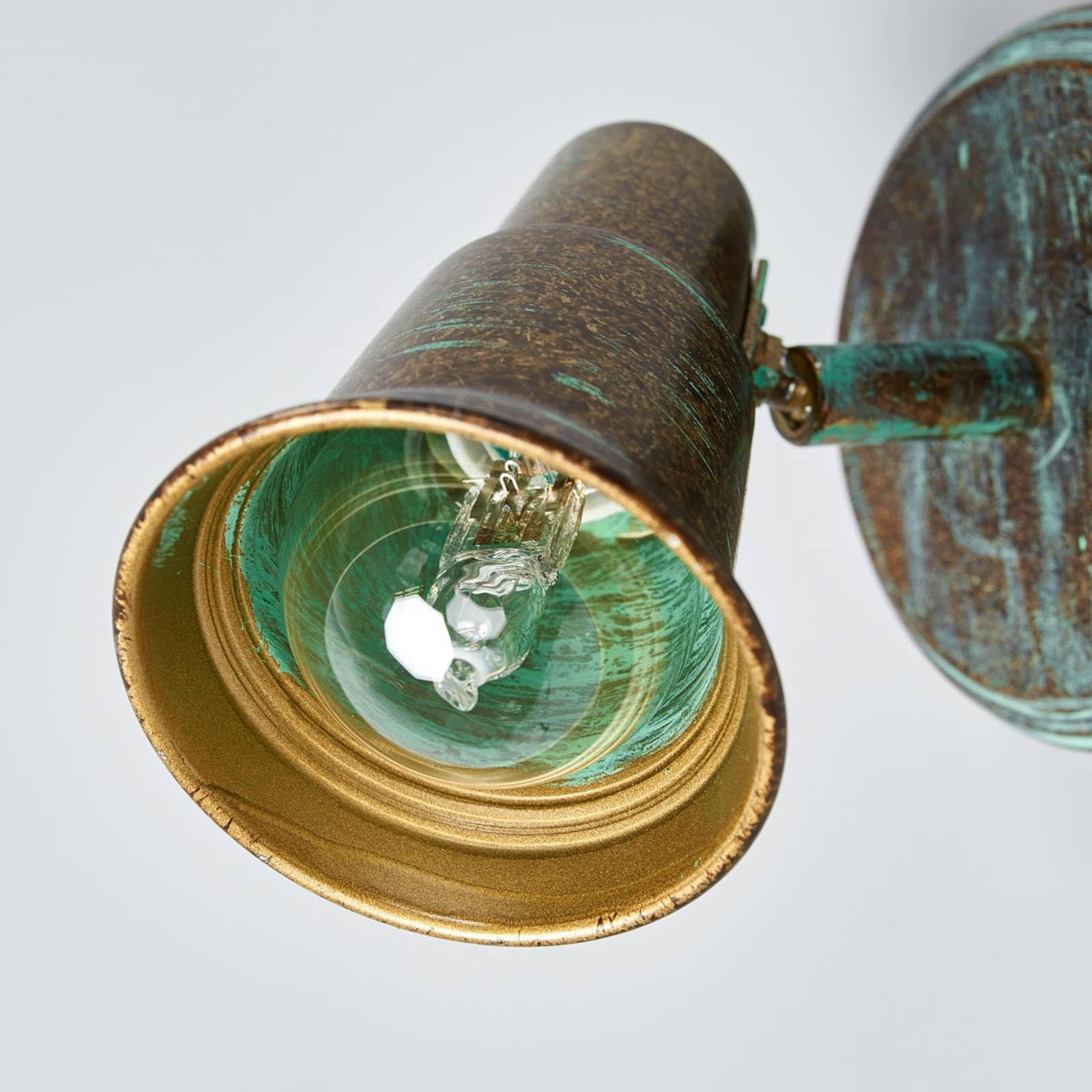 Lindby Spot Arielle à intensité variable (Antique, Classic) en Bronze Métal e. a. pour Salon & Salle manger (1 lampe,à E14) Applique