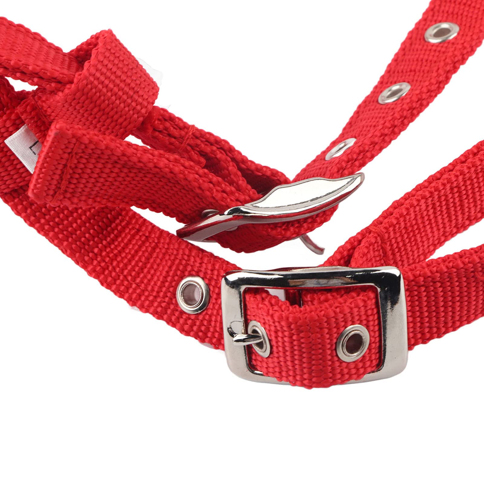 Gonetre Hobby Horse Bridle Horse Bridle English 24×24×6 Horse Bridle Rein Arnés Headstalls con Cojín Suave Rojo