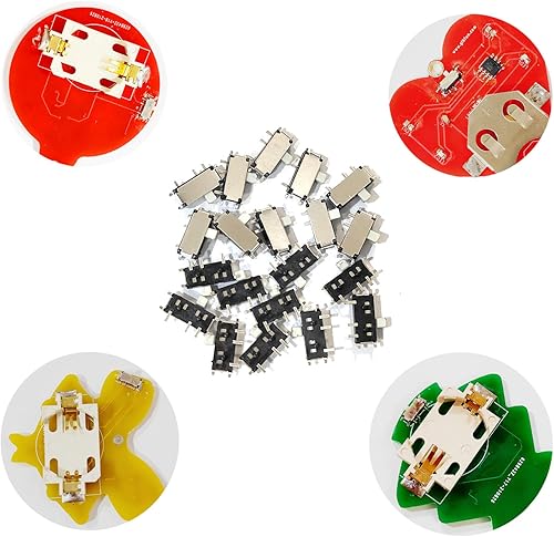 Miniatura 3 de Gikfun Interruptor de palanca Micro Slide SMD On/Off 7 Pin para Arduino (paquete de 20 piezas) AE1073