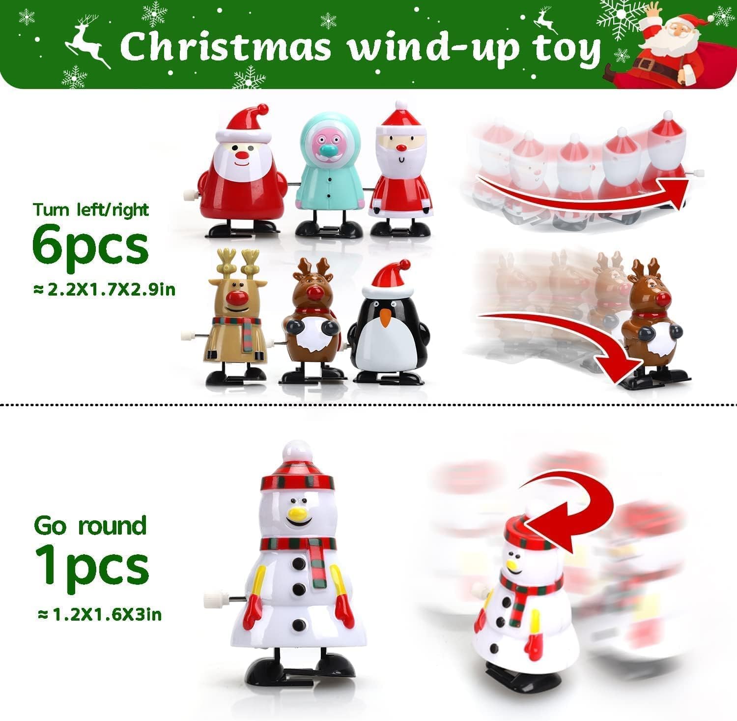 LATERN 14Pcs Christmas Wind Up Toys - Image 3