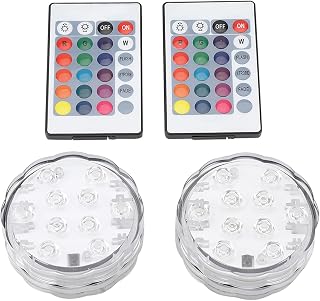 Submersible Multi-Color Lamp, Multi Color Underwater Lights with Remote Operated Led Decorative Lights for Lighting Up Vase,Fish Tank,Wedding,Halloween,Christmas