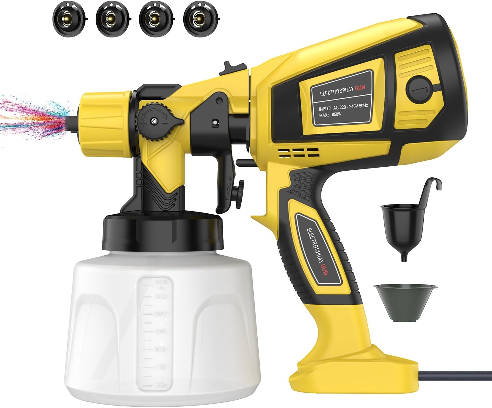 Pistolet a Peinturede, 850W HVLP Pistolet Peinture Electrique avec — free download