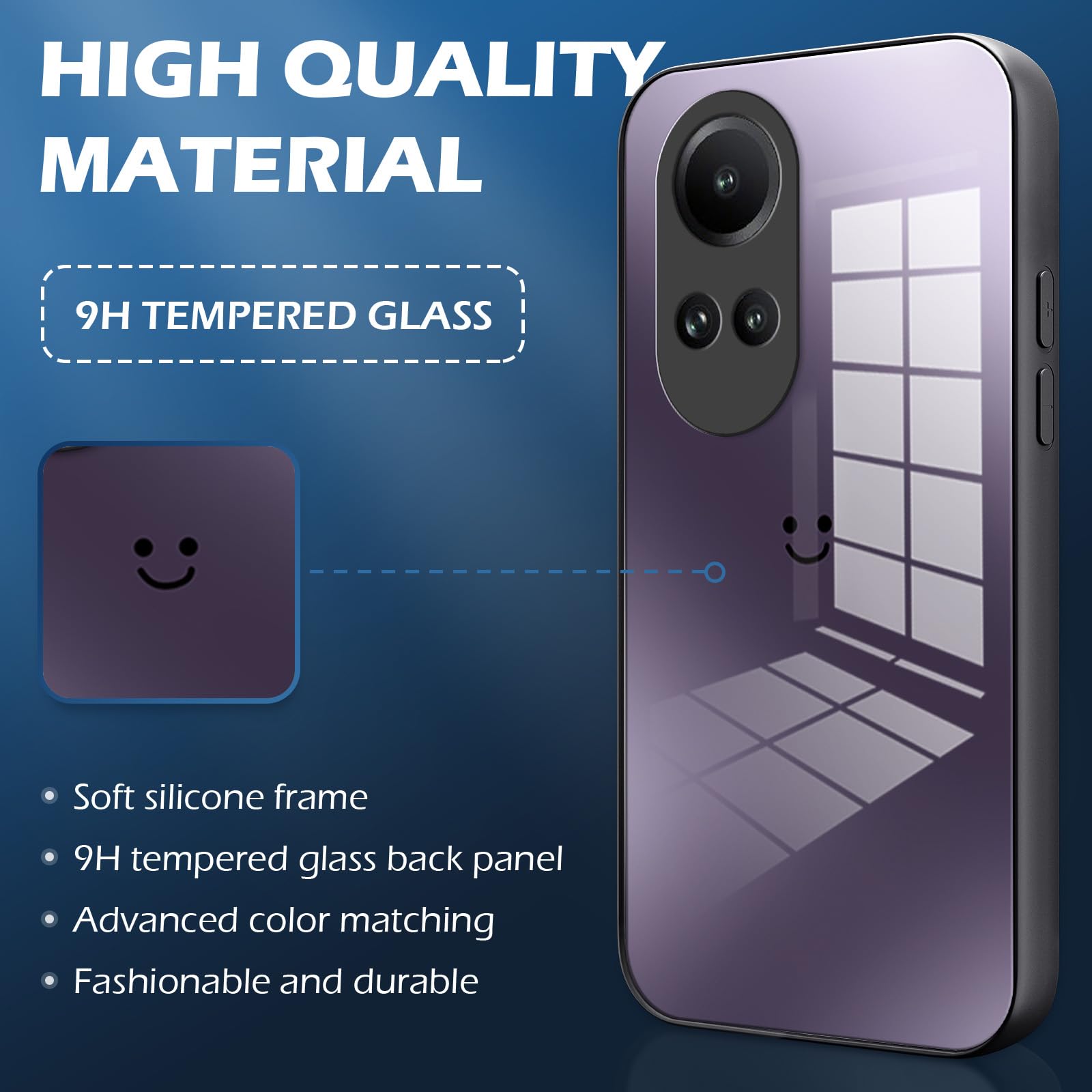 XINYEXIN Cover per Oppo Reno 10 5G, Custodia per Telefono in TPU Antiurto dal Design Bordo Dorato Slim Fit Silicone Case - Rosa