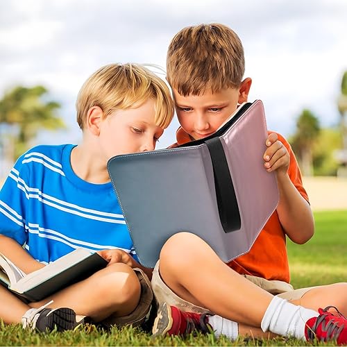 Vista 30 de Carpeta de tarjetas morada con 4 bolsillos, 400 bolsillos con 50 fundas extraíbles, álbumes de tarjetas intercambiables, carpeta de tarjetas