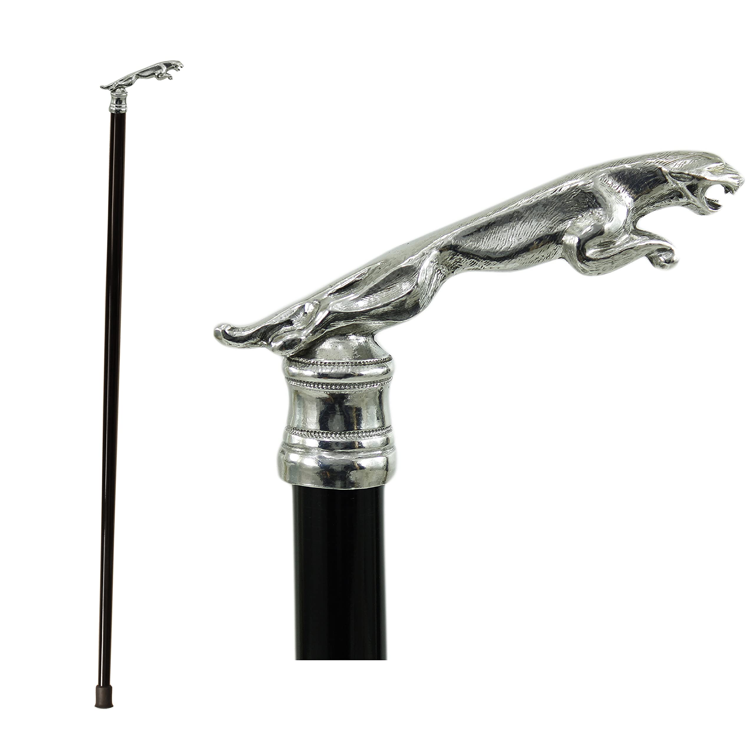 CAVAGNINI, bastón de jaguar. Bastón hecho a mano, personalizable, fabricado en Italia.