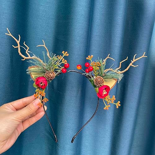 Miniatura 6 de Tiara LED brillante, cuernos de reno, accesorios para el cabello, fiesta de Navidad, accesorio para el cabello para mujeres y niñas