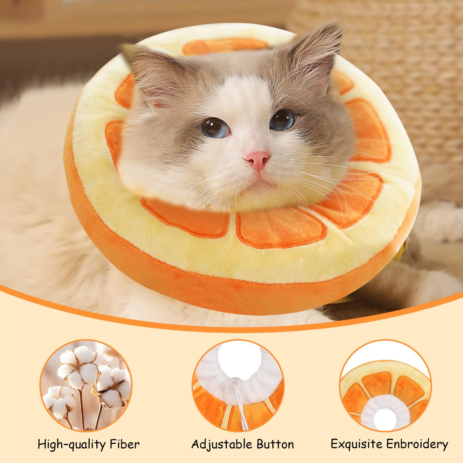 MEETOZ Adjustable Cat Cone Collar Soft - Image 4