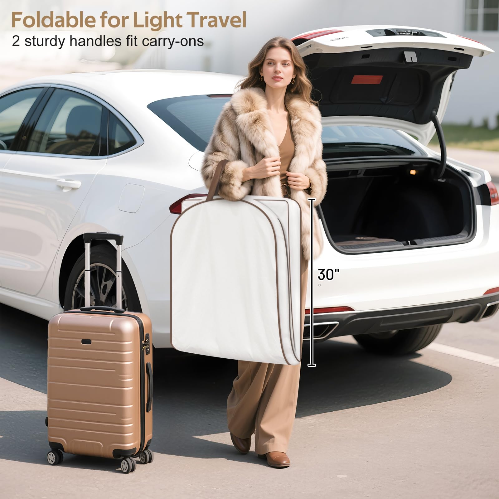 MISSLO 60" Cotton Garment Bag - Thumbnail 2