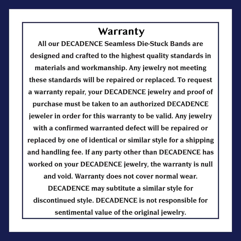 DECADENCE 10K or 14K Yellow & White Gold 4mm Polished Plain Wedding Band, Size 4-14 - Image 5