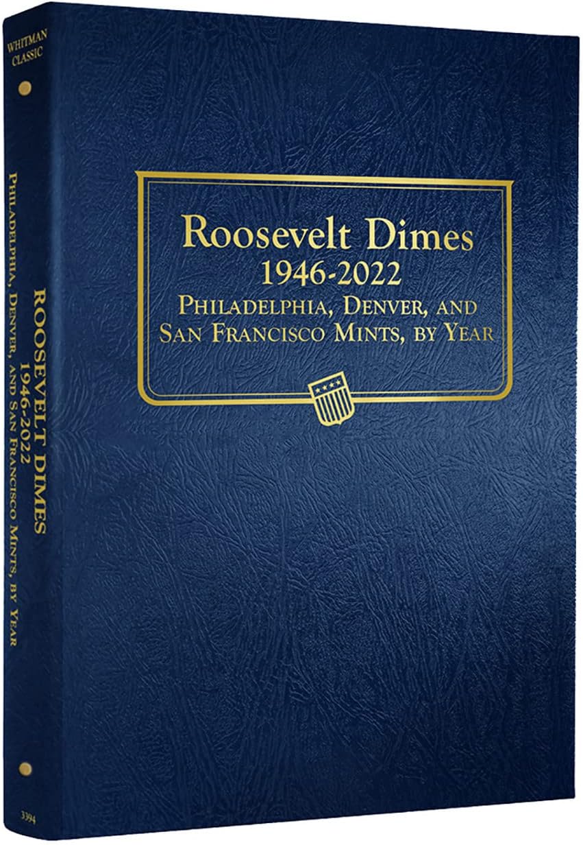 Whitman US Roosevelt Dime Coin Album 1946 - 2022 #3394