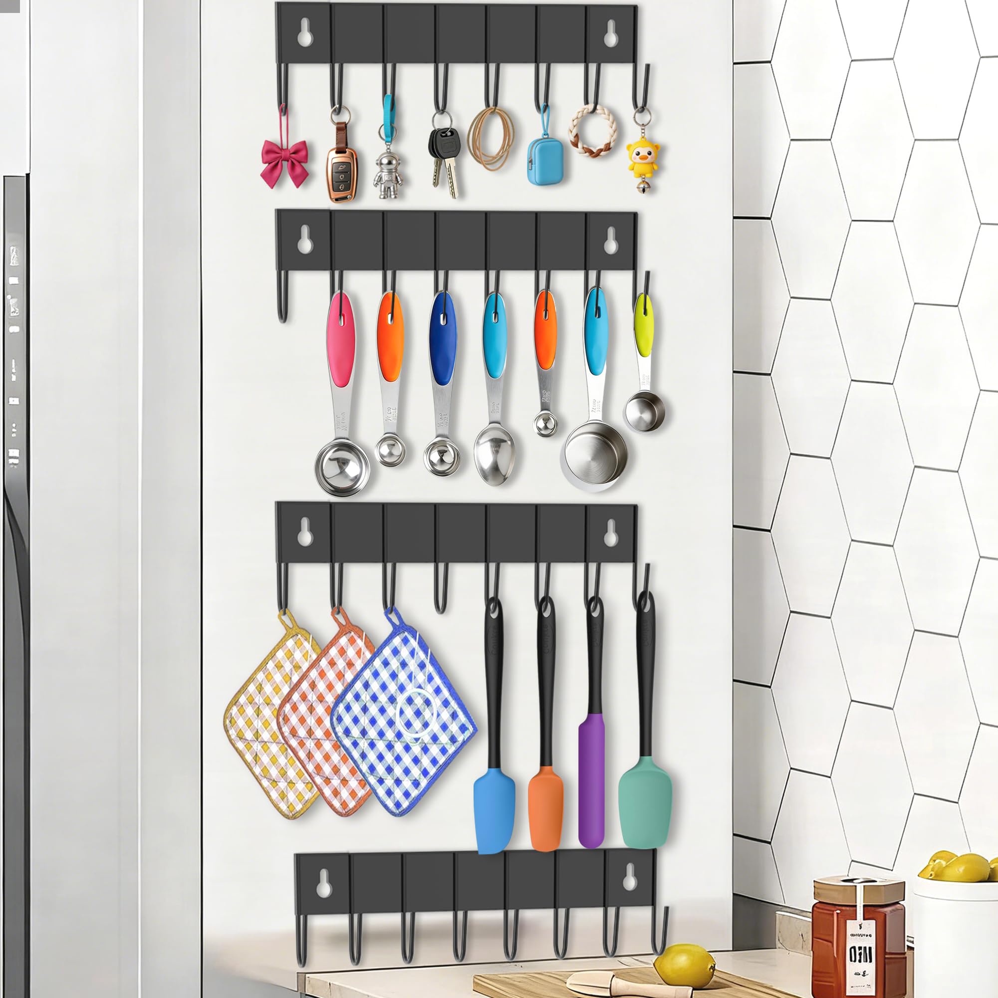 Magnetic Key Holder with 8 Hooks - Save 50% Off - Image 1