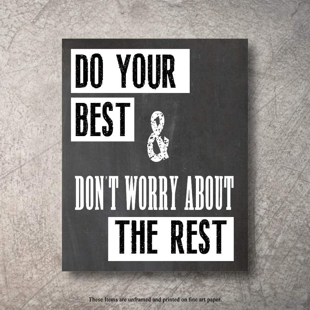 Inspirational Wall Art Poster Prints Quote Positive Affirmation Motivational Wall Art Quotes