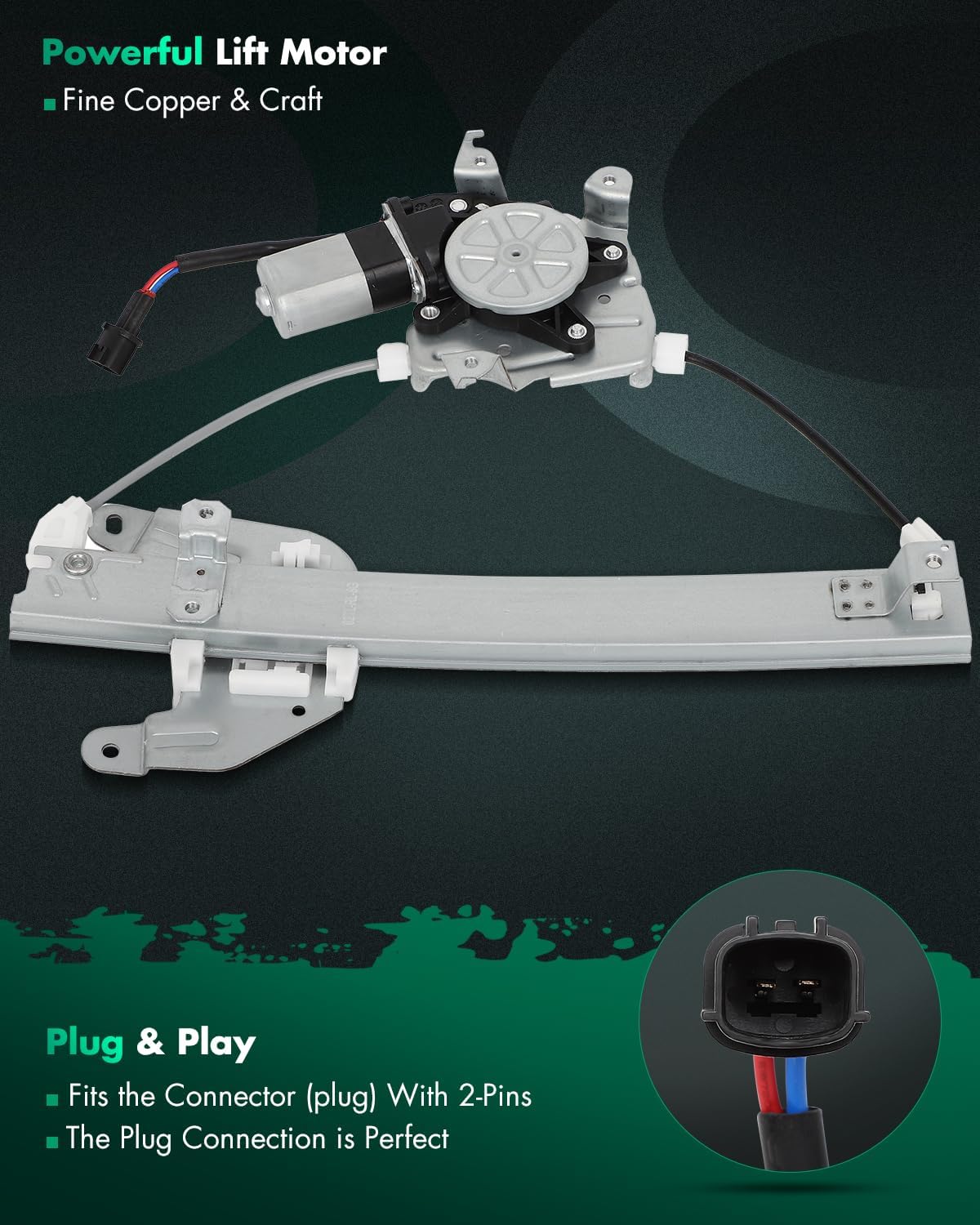 SCITOO Power Window Regulator and Motor fit for 2002 2003 2004 2005 2006 for Nissan Altima Rear Left Side 748-978